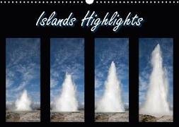 Islands Highlights (Wandkalender 2018 DIN A3 quer)