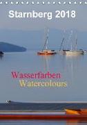 Starnberg Wasserfarben - Watercolours / Planer (Tischkalender 2018 DIN A5 hoch)