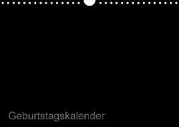 Bastel-Geburtstagskalender schwarz / Geburtstagskalender (Wandkalender 2018 DIN A4 quer)