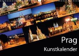 Prag Kunstkalender (Wandkalender 2018 DIN A3 quer)