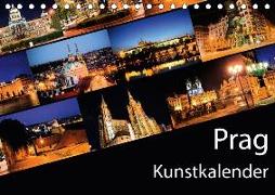 Prag Kunstkalender (Tischkalender 2018 DIN A5 quer)