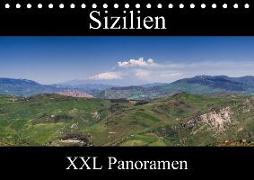 Sizilien - XXL Panoramen (Tischkalender 2018 DIN A5 quer) Dieser erfolgreiche Kalender wurde dieses Jahr mit gleichen Bildern und aktualisiertem Kalendarium wiederveröffentlicht