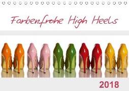 Farbenfrohe High Heels (Tischkalender 2018 DIN A5 quer)