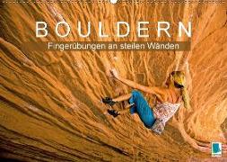 Bouldern: Fingerübungen an steilen Wänden (Wandkalender 2018 DIN A2 quer)