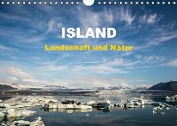 Island - Landschaft und Natur (Wandkalender 2018 DIN A4 quer)