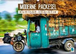 Moderne Packesel: kuriose Logistik (Wandkalender 2018 DIN A2 quer)