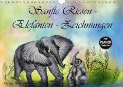 Sanfte Riesen - Elefanten-Zeichnungen (Wandkalender 2018 DIN A4 quer) Dieser erfolgreiche Kalender wurde dieses Jahr mit gleichen Bildern und aktualisiertem Kalendarium wiederveröffentlicht