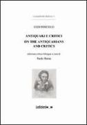 Ugo Foscolo. Antiquarj e critici-On the antiquarians and critics