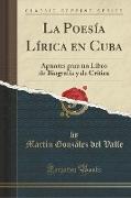 La Poesía Lírica en Cuba
