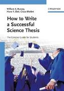 How to Write a Successful Science Thesis