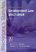 Blackstone's Statutes on Employment Law 2017-2018