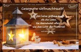 Gesegnete Weihnachtszeit! Es gibt keine größere Kraft als die Liebe. Sie überwindet alles - wie das Licht die Finsternis. Nach Martin Luther King