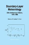 Boundary-Layer Meteorology 25th Anniversary Volume, 1970¿1995