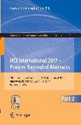 HCI International 2017 ¿ Posters' Extended Abstracts