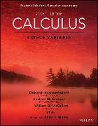 Calculus: Single Variable, 7e Student Solutions Manual