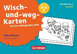 Wisch-und-weg-Karten für den Anfangsunterricht, Deutsch, Silbenfitness, 32 Bildkarten mit Begleitheft