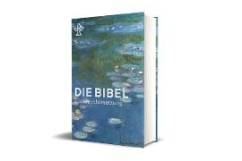 Die Bibel mit Umschlagmotiv Seerosen von Claude Monet. Großdruck. Mit Familienchronik