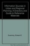 Information Sources in Urban and Regional Planning