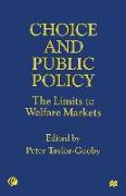 Choice and Public Policy