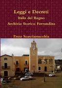 Leggi e Decreti Italia del Regno Archivio Storico Ferrandina