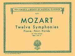12 Symphonies - Book 1: Nos. 1-6: Schirmer Library of Classics Volume 71 Piano Duet