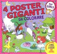 Principesse, fate, mare, fattoria. 4 poster giganti da colorare for girls