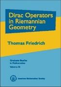 Dirac Operators in Riemannian Geometry