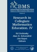 Research in Collegiate Mathematics Education IV