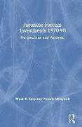 Japanese Foreign Investments, 1970-98