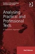 Analysing Practical and Professional Texts