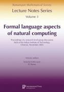 Formal Language Aspects of Natural Computing