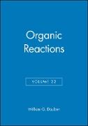 Organic Reactions, Volume 22