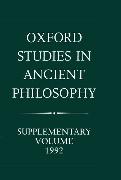 Oxford Studies in Ancient Philosophy: Supplementary Volume 1992: Methods of Interpreting Plato and His Dialogues