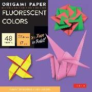 Origami Paper - Fluorescent Colors - 6 3/4" - 48 Sheets