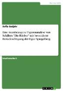 Eine raumbezogene Figurenanalyse von Schillers "Die Räuber" mit besonderer Berücksichtigung der Figur Spiegelberg