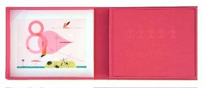 Charles Harper's Birds & Words: W Flamingo Print [With Flamingo Print]