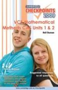 Cambridge Checkpoints VCE Mathematical Methods CAS Units 1&2