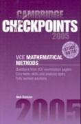 Cambridge Checkpoints VCE Mathematical Methods 2005