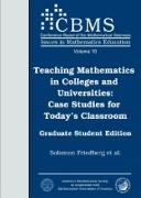 Teaching Mathematics in Colleges and Universities