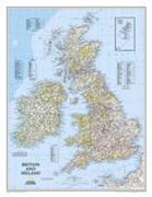 National Geographic Britain and Ireland Wall Map - Classic (23.5 X 30.25 In)
