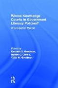 Whose Knowledge Counts in Government Literacy Policies?