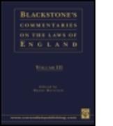 Blackstone's Commentaries on the Laws of England Volumes I-IV