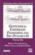 Geotechnical Earthquake Engineering and Soil Dynamics III