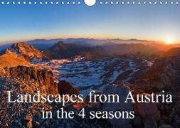 Landscapes from Austria in the 4 seasons (Wall Calendar 2018 DIN A4 Landscape)