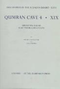 Discoveries in the Judaean Desert: Volume XXVI. Qumran Cave 4: XIX