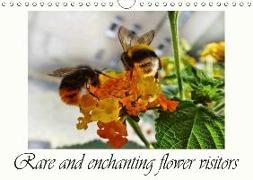 Rare and enchanting flower visitors (Wall Calendar 2018 DIN A4 Landscape)