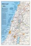 National Geographic Holy Land Wall Map - Classic (22.25 X 33 In)