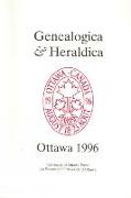 Genealogica & Heraldica: Ottawa 1996