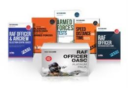 RAF Officer OASC Platinum Box Set: RAF Officer and Aircrew Selection Centre OASC, Planning Exercises, Armed Forces Tests, Speed, Distance and Time and RAF Officer Interview Questions and Answers