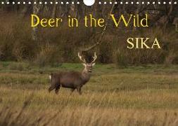 Deer in the Wild Sika (Wall Calendar 2018 DIN A4 Landscape)